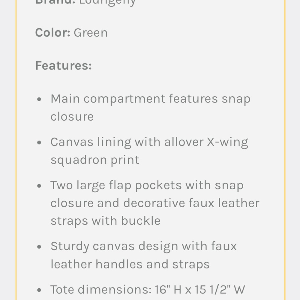 Loungefly Star Wars Rebel Olive Green Canvas Backpack with Brown Accents - Picture 11 of 13